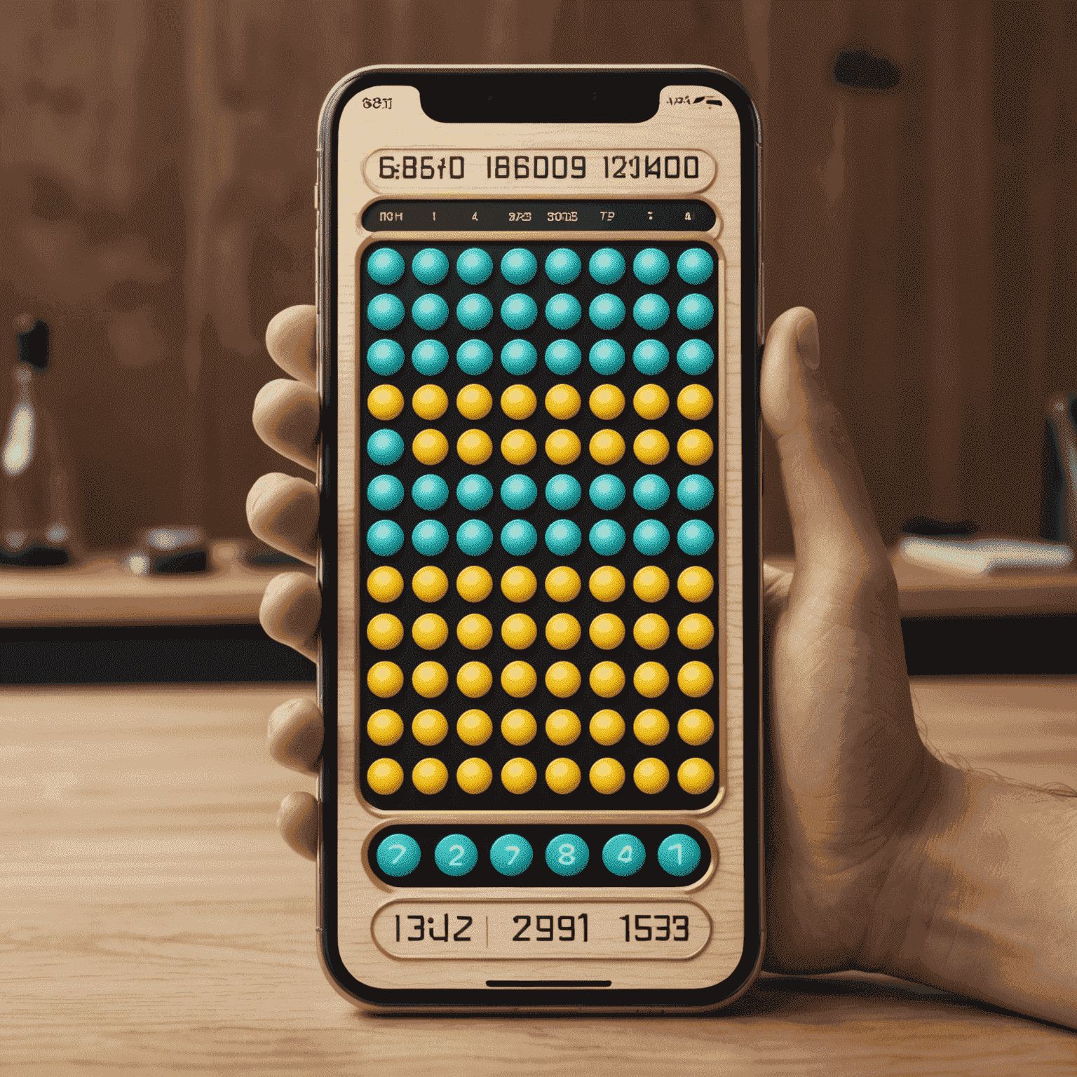 Schermata di un gioco Plinko digitale su smartphone