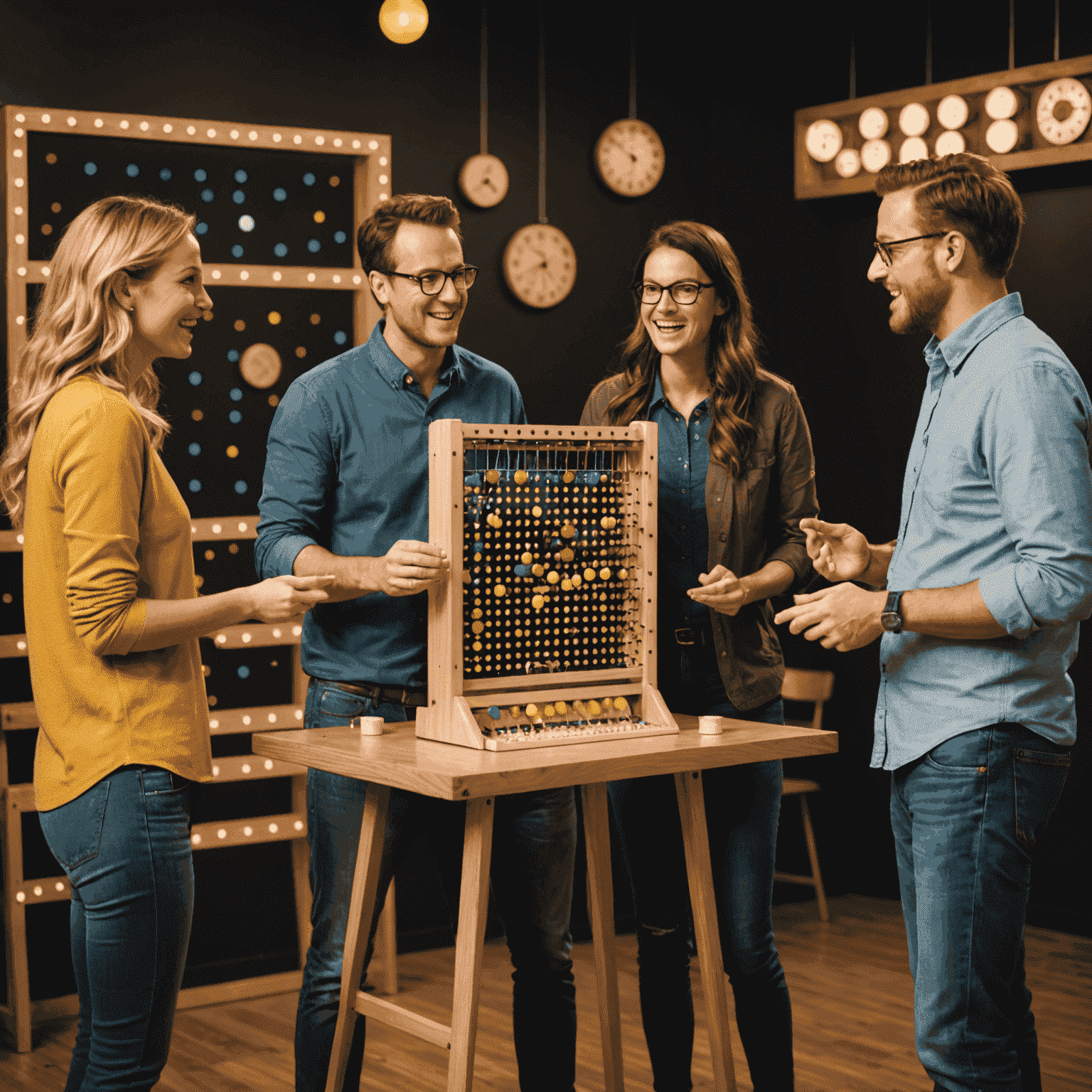 Un gruppo di giocatori di Plinko che discutono strategie e condividono esperienze