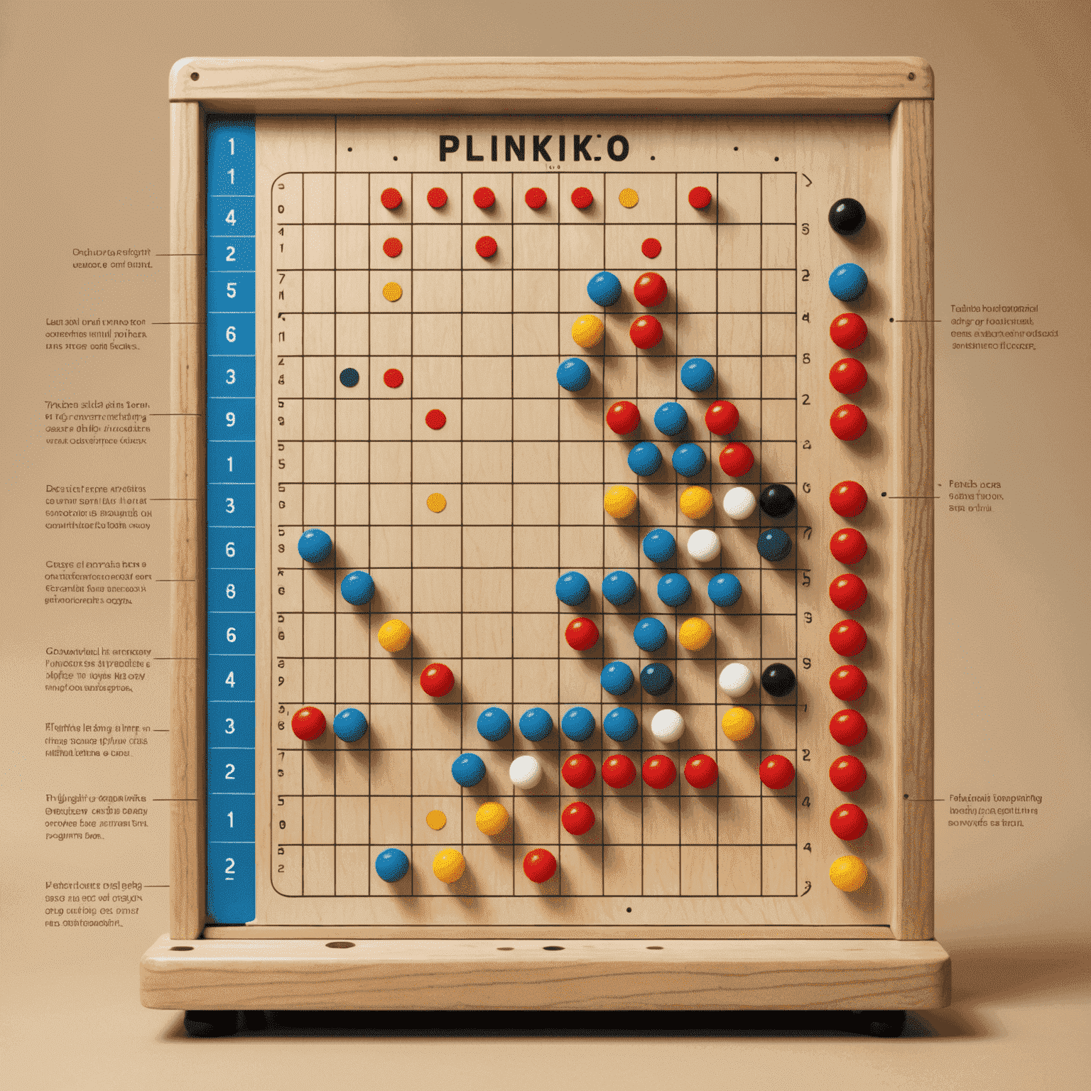 Diagramma che mostra diverse strategie di lancio per Plinko